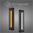 Alteck Layer 38 inch Aluminum LED Outdoor Wall Light Black & Brass