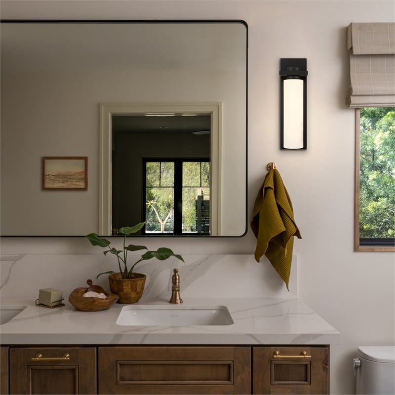 Alteck Kast 14 inch Aluminum LED Outdoor Wall Light Dark Bronze
