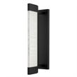 Alteck Solice 20 inch Aluminum LED Outdoor Wall Light Black