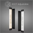 Alteck Solice 26 inch Aluminum LED Outdoor Wall Light Black