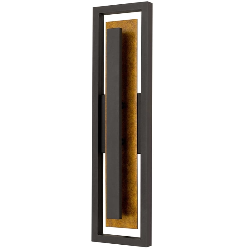 Alteck Panels 26 inch Aluminum LED Outdoor Wall Light in Bronze