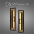 Alteck Panels 26 inch Aluminum LED Outdoor Wall Light in Bronze