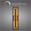 Alteck Panels 26 inch Aluminum LED Outdoor Wall Light in Bronze