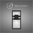 Alteck Mars 12 inch LED Outdoor Wall Light