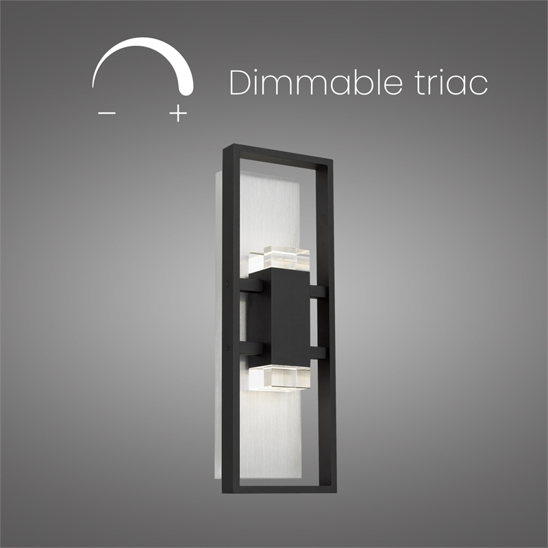 Alteck Mars 18 inch LED Outdoor Wall Light