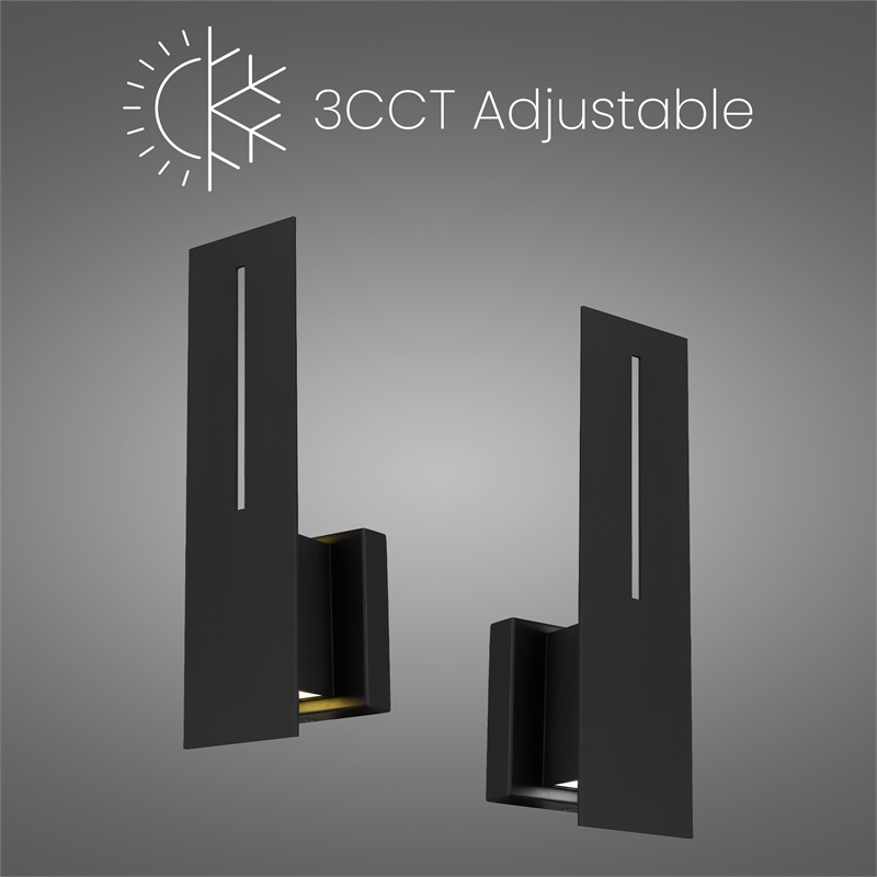Alteck Slot 15 inch LED Outdoor Wall Light