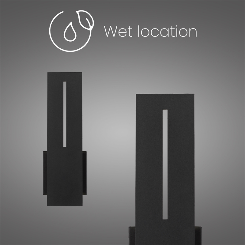 Alteck Slot 15 inch LED Outdoor Wall Light