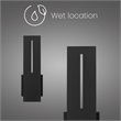 Alteck Slot 15 inch LED Outdoor Wall Light