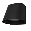 Alteck Grace 6.5 inch LED Aluminum Outdoor Wall Light Black