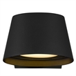 Alteck Grace 6.5 inch LED Aluminum Outdoor Wall Light Black
