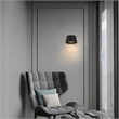 Alteck Grace 6.5 inch LED Aluminum Outdoor Wall Light Black
