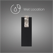 Alteck Mille 18 inch  LED Outdoor Wall Light