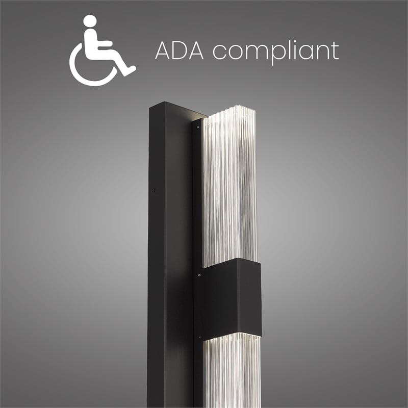 Alteck Arles 18 inch Aluminum and Acrylic LED Outdoor Wall Light