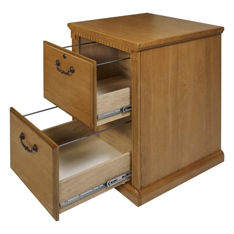 Ashford & Sons Huntington Oxford 2-Drawer File Cabinet in Natural/Wheat Finish