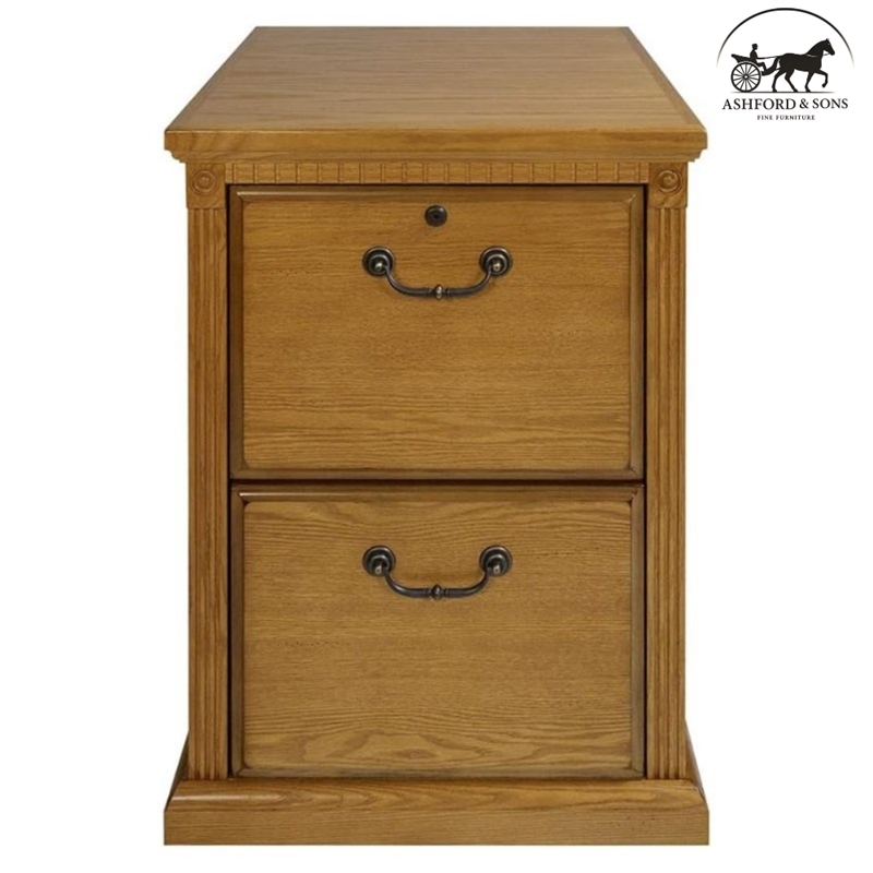 Ashford & Sons Huntington Oxford 2-Drawer File Cabinet in Natural/Wheat Finish
