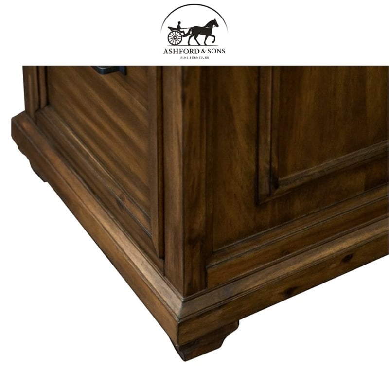 Ashford & Sons Artisan L-Desk & Return 8-Drawer Executive Corner Workstation