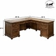 Ashford & Sons Artisan L-Desk & Return 8-Drawer Executive Corner Workstation