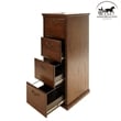 Ashford & Sons Wood 4-Drawer File Cabinet Office Storage in Brown