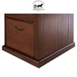 Ashford & Sons Wood 4-Drawer File Cabinet Office Storage in Brown