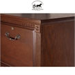 Ashford & Sons Wood 4-Drawer File Cabinet Office Storage in Brown