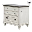 Ashford & Sons Wood Lateral File With Locking Legal/Letter File Drawer in White