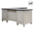 Ashford & Sons Wood L-Desk and Return Writing Office Table in White