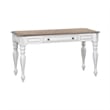 Ashford & Sons White Lift Top Writing Desk with Flip-Down Keyboard Tray