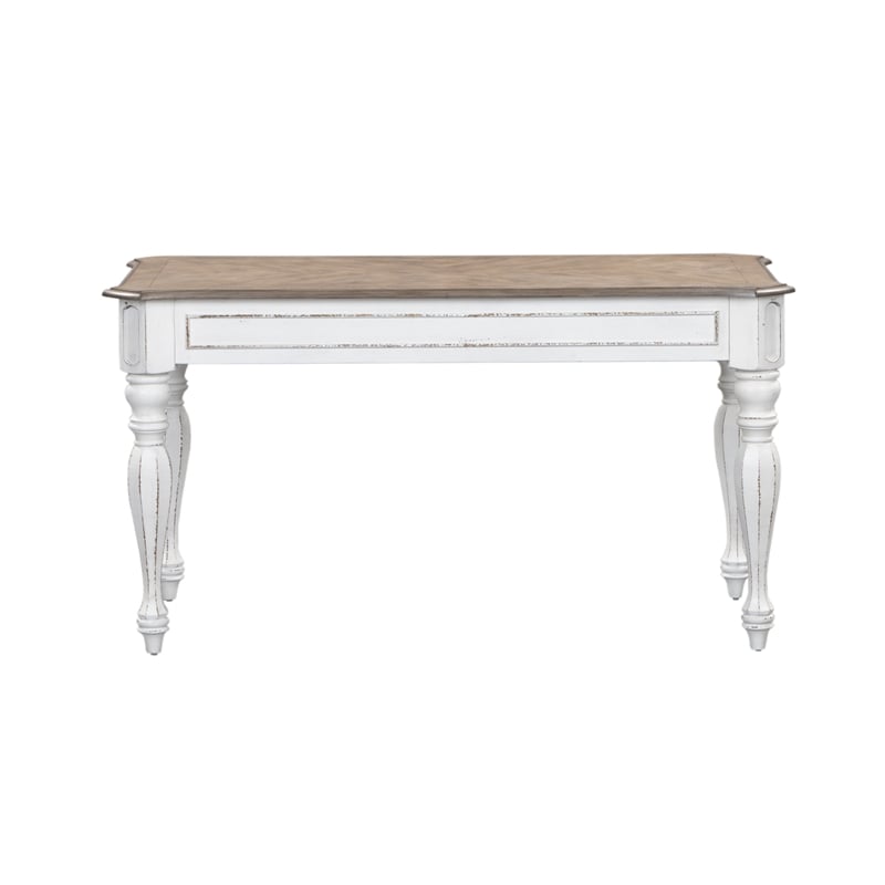 Ashford & Sons White Lift Top Writing Desk with Flip-Down Keyboard Tray