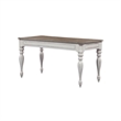 Ashford & Sons White Writing Desk with 3 Drawers & Flip-Down Keyboard Tray