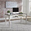 Ashford & Sons White Writing Desk with 3 Drawers & Flip-Down Keyboard Tray