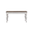 Ashford & Sons White Writing Desk with 3 Drawers & Flip-Down Keyboard Tray