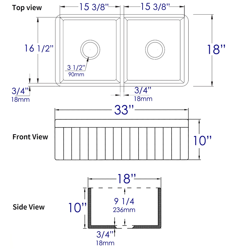 White Smooth Apron 33