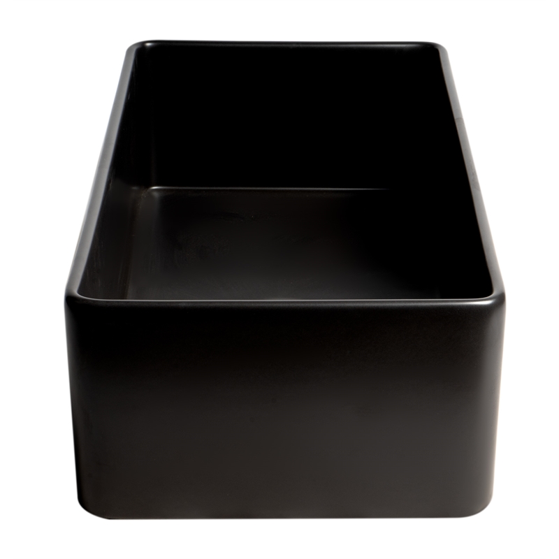 Black Matte Smooth Apron 36