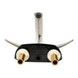ALFI brand AB1003-BN Brushed Nickel Two-Handle 4'' Centerset Bathroom Faucet