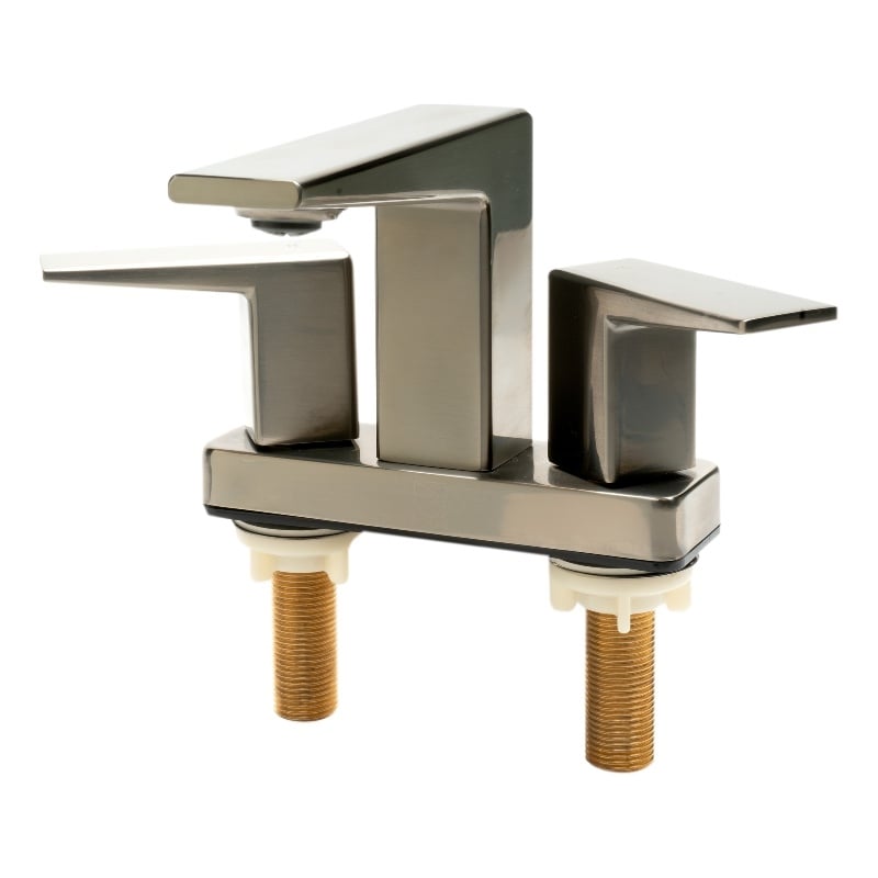 ALFI brand AB1020-BN Brushed Nickel Two-Handle 4'' Centerset Bathroom Faucet
