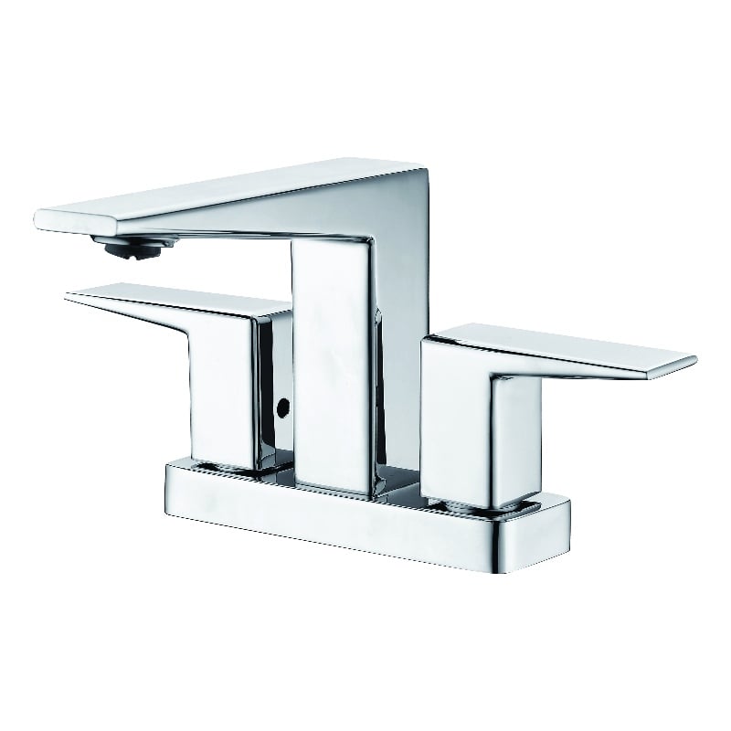ALFI brand AB1020-PC Polished Chrome Two-Handle 4'' Centerset Bathroom Faucet