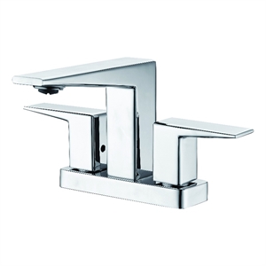 ALFI brand AB1020-PC Polished Chrome Two-Handle 4'' Centerset Bathroom Faucet