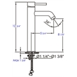 ALFI brand AB1023-PC Tall Polished Chrome Single Lever Bathroom Faucet