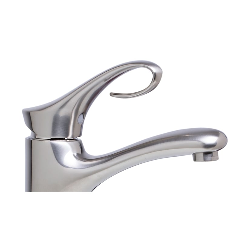 ALFI brand AB1295-BN Brushed Nickel Single Lever Bathroom Faucet