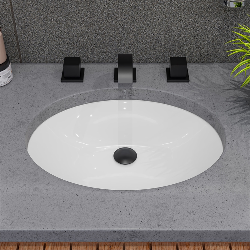 ALFI brand AB1326-BM Black Matte Widespread Modern Bathroom Faucet
