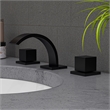 ALFI brand AB1326-BM Black Matte Widespread Modern Bathroom Faucet