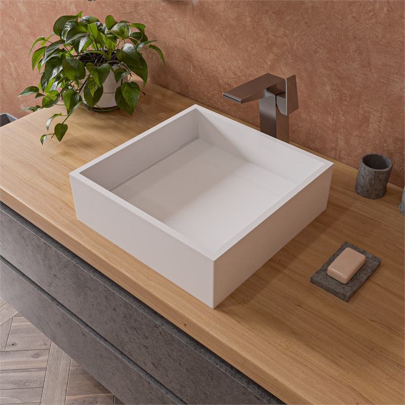 ALFI brand AB1475-BN Brushed Nickel Single Hole Tall Bathroom Faucet