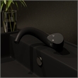 ALFI brand AB1572-BM Black Matte Wave Single Lever Bathroom Faucet