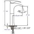 ALFI brand AB1587-PC Tall Polished Chrome Single Lever Bathroom Faucet