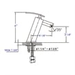 ALFI brand AB1628-BN Brushed Nickel Single Lever Bathroom Faucet