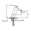 ALFI brand AB1628-PC Polished Chrome Single Lever Bathroom Faucet