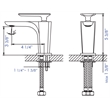 ALFI brand AB1779-PC Polished Chrome Single Hole Modern Bathroom Faucet