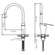 ALFI brand AB3600-PC Polished Chrome Gooseneck Single Hole Bathroom Faucet