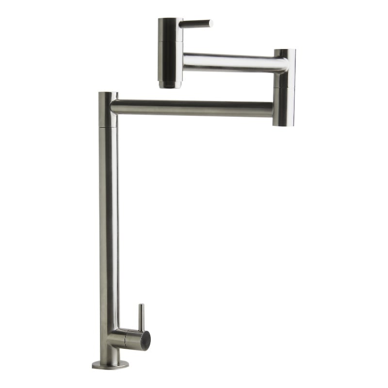 ALFI brand AB5018-BSS Brushed Stainless Steel Retractable Pot Filler Faucet