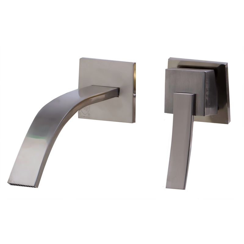 AB1256-BN Brushed Nickel Single Lever Wallmount Bathroom Faucet